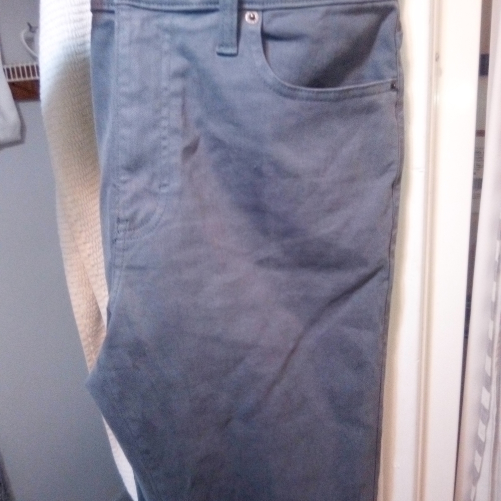 J. Crew Factory Flex Blue Denim Trousers
